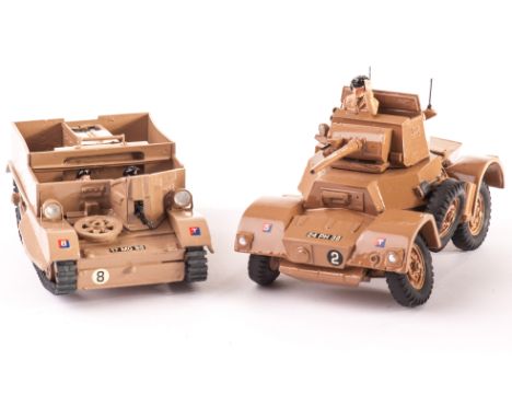 8th Army Scout Car and BREN gun carrier, axles slightly bent on scout car, otherwise VG, (2),