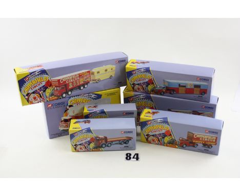 Corgi Classics Chipper field's Circus, 97957, 97303, 97915, 14201, 97887, 97902, 97888, in original boxes, E, boxes G-E (7)