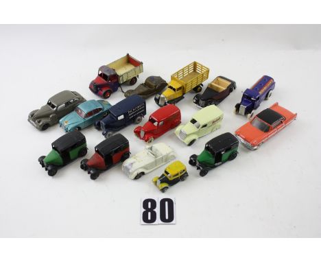 Dinky Toy Repaints, Conversions & Re-Casts, including re-cast Pickford's Van, Dunlop Tyres Van and Redline-Gilco Tanker, repa