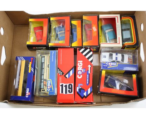 1980s-90s Corgi, including 334 Ford Escort, 299 Ford Sierra, 382 Lotus Elite and others, in original boxes, VG-E, boxes P-G (