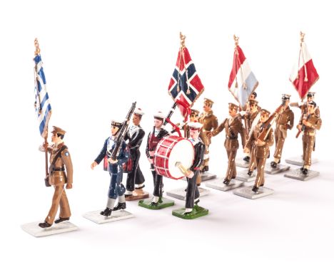 European Forces, Ducal French Navy Pipe & Drum Band (15), Norwegian Army (27), Greece (19), Luxembourg (11), Polish (27), VG,