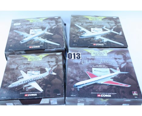 Corgi Aviation Archive Models: Classic Propliners  AA30503 Vickers Viscount 800 British Air Ferries, AA30401 Constellation BO