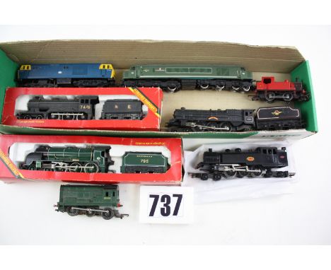 Triang-Hornby OO Gauge Locomotives: including 'Sir Dinadan' (F in P box), NE black B12 (F in P box), T/C series Baltic tank (