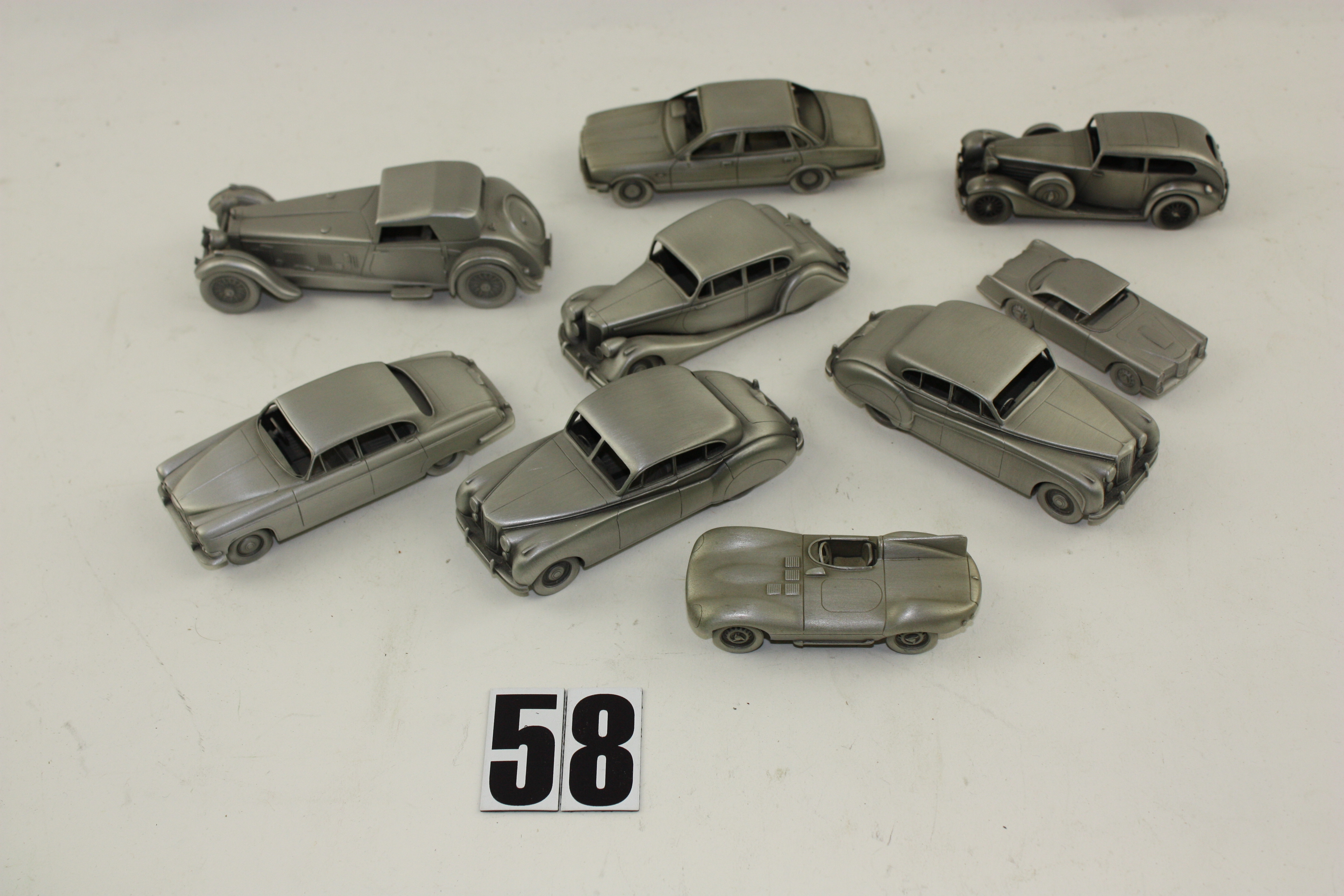 danbury mint pewter cars