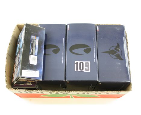Star Trek by Corgi Classics, CC96609, CC96607, CC96608, CC96601 and AMT U.S.S. Enterprise snap it kit, in original boxes, E, 