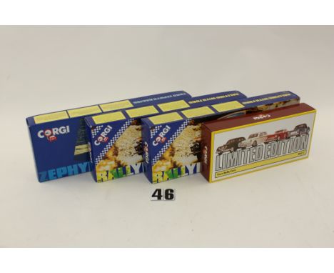 Corgi Classics Competition Car Sets, D36/1, D16/1 (2), D53/1, in original boxes, E, boxes G-VG (4)