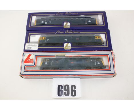 Lima OO Gauge class 42 47 and 55 Locomotives in BR blue: comprising 'Warship' (class42) D814 'Dragon', 47 423 'Sceptre' and 5