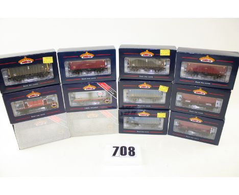 OO Gauge freight wagons by Bachmann: comprising three Esso TTA tankers, six MEA wagons (two 'Mainline', two 'Transrail' and t