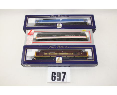 Lima OO Gauge class 37 47 and 59 Locomotives: comprising  37 401 'Mary Queen of Scots' in EWS Maroon/yellow, 47 835 'Windsor 