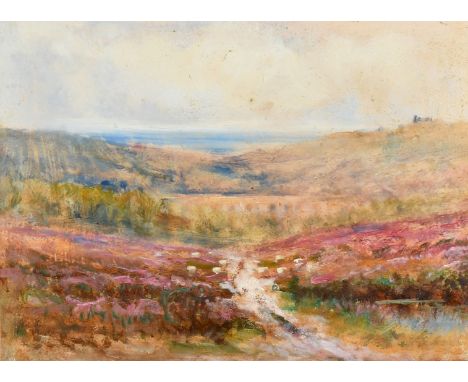 Henry Hadfield Cubley, 'The Pool Whitby', oil on panel, signed, inscription verso, signed and dated 1933, 8.75" x 13", (22x33