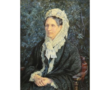 Edith Martineau (1842-1909), a portrait of the artist's sister 'Isabella', watercolour, signed and dated 1879, 18" x 14" (46 