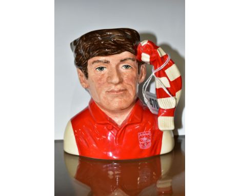 A ROYAL DOULTON 'ARSENAL' FOOTBALL SUPPORTERS CHARACTER JUG D6927, printed marks, height 13cm (Condition Report:- Good)