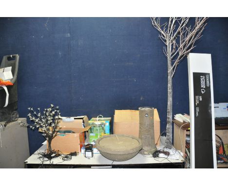 A COLLECTION OF GARDEN AND HOUSEHOLD ELECTRICALS including a Black and Decker Sander ( PAT pass and working), two Earlex wall