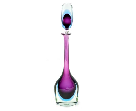 A Murano Sommerso decanter and stopper, height 46.5cm (including stopper).    CONDITION REPORT:  Appears good with no obvious