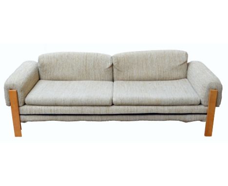 GUY ROGERS FOR HEALS; an upholstered sofa bed.   CONDITION REPORT:  Mild wear to all wooden surfaces and upholstery; front co