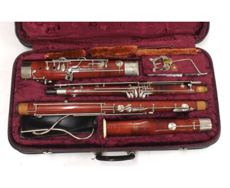 Lafleur bassoon imported by Boosey &amp; Hawkes London, stamped no. 5/4216, case 