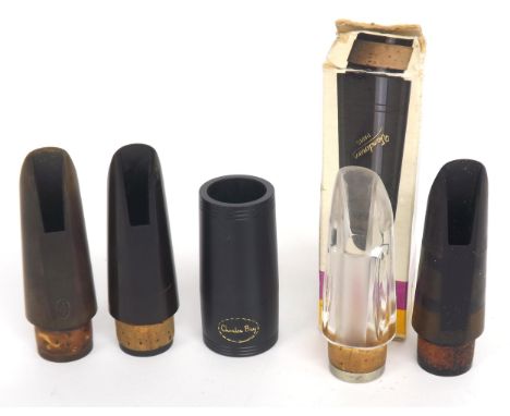 Ray Swinfield - Five various mouthpieces; Otto Link clarinet Tone Edge 5, Selmer clarinet D, Boosey &amp; Hawkes 1010 clarine