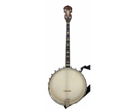 Gold Tone Custom banjo type IT250, ser. no. N17797, with mother of pearl cloud inlay to the fretboard, 11" skin and 19.75" sc