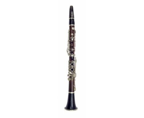 Small Eb simple system clarinet stamped Hy Keat &amp; Sons, 105 &amp; 103 Matthias Rd, London N,&nbsp;total length with mouth