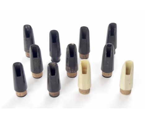 Eleven various clarinet mouthpieces, including Selmer Paris HS* and HS** (11) 
