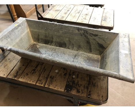 Large Galvanised Trough ideal for Garden planter approx 110 x 50 x 22cm