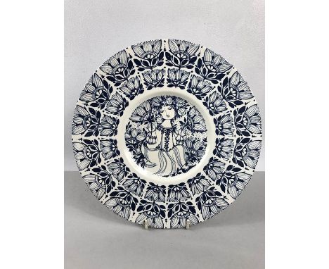 BJORN WIINBLAD - a Danish ceramic plate by Nymolle: 3055 - 1283