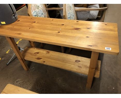 Modern pine console table