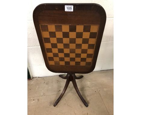 Tilt top Chess/ games table on tripod feet