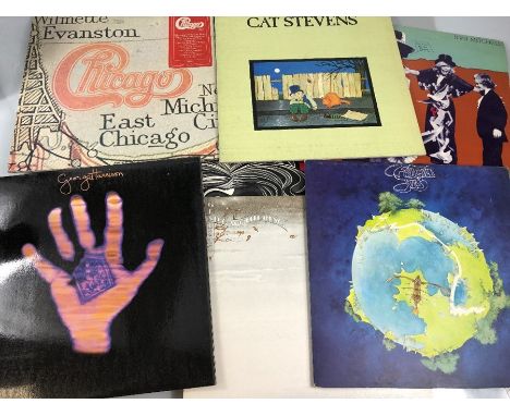 LP's Long playing records ten of: Paul McCartney, Deep Purple, Clockwork Orange, Godspell, Genesis, Yes - Fragile, George Har
