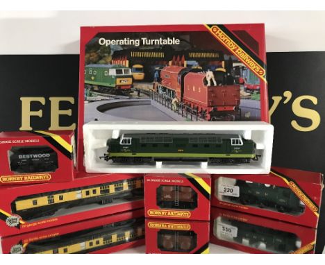 HORNBY RAILWAYS ELECTRIC 00 GAUGE BOXED ITEMS TO INCLUDE:= R.041, R.932, R.125, R.096 & D9003-MELD DOUBLE ENGINE (NOT IN ORIG