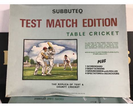 SUBBUTEO TABLE TEST MATCH CRICKET GAME.