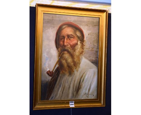 R Figerio
'Old Fisherman'
Oil on canvas, signed bottom right, 39 x 28cm