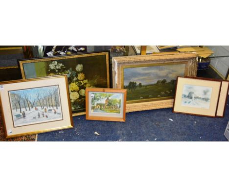 A mixed lot of pictures, including limited edition print by B Stirling and Hugh Brandon-Cox etc (a lot)