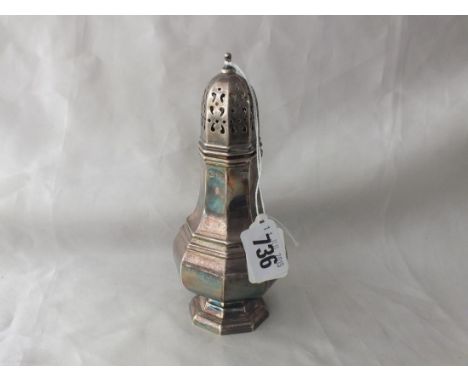 Octagonal baluster shaped caster, 6.5" high Lon mod.  by AT &amp; S 150g.       