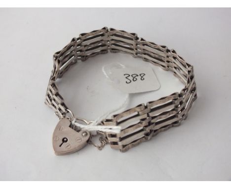 Silver gate bracelet        