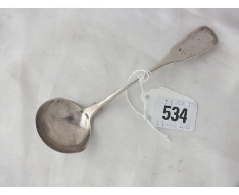 Georgian Irish fiddle pattern sauce ladle, Dublin    