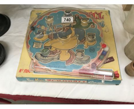 A vintage boxed acroball bagatelle type game