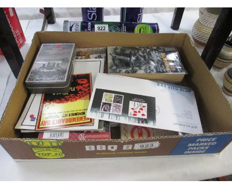 A quantity of First World War memorabilia and ephemera including Princess Mary Christmas tin