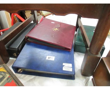 4 albums of GB First Day covers to include postage panes and high value definitives and one album of used stamps