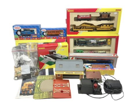 Hornby '00' gauge - Thomas the Tank Engine and Friends 0-6-0 tank locomotive No.1 with Annie and Clarabel coaches; all boxed;