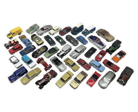Over forty modern die-cast models by Vanguards, Vitesse, Solido, Oxford, Polistil, Schuco, Ixo, Dinky, Trax etc; various scal