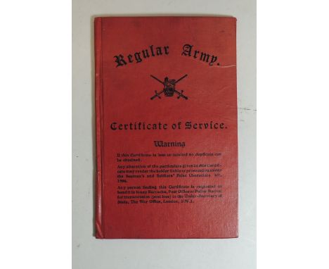 A Regular Army Certificate of Service for 2670425 Bernard Jeffrey Sankey Coldstream Guards from 3-7-43 until 4-7-50