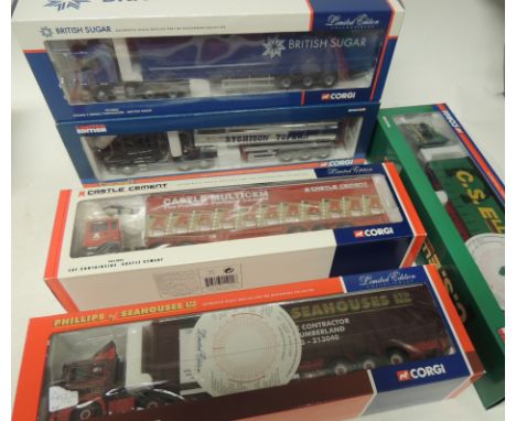 CORGI - boxed limited edition commercial vehicles - includes CC12814 Scania T Cab Atchison Tanker; CC12012 MAN F2000 Curtains