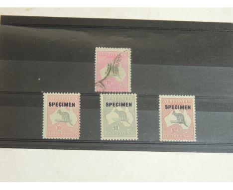 AUSTRALIA - 1915 10/- used SG43, c.£350 and 1931 m 10/- to £2 SPECIMEN, c £90