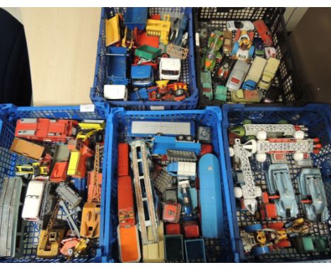 A large quantity of unboxed diecast vehicles includes Corgi Popeye Paddle Wagon; Dinky Spectrum Pursuit Vehicle; Corgi Chippe