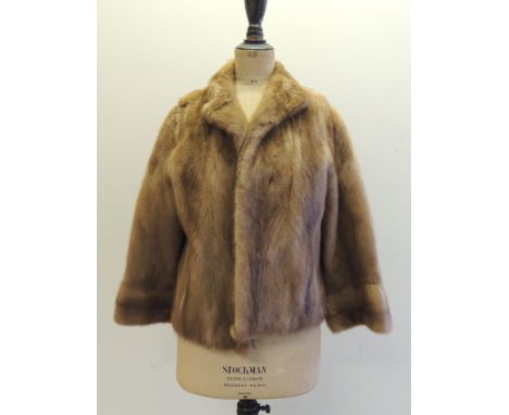 A ladies light mink fur jacket ++good condition