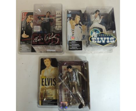 McFarlane Toys - three Elvis Presley figures in original packaging (3)