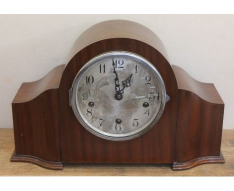 An Enfield chiming mantle clock, length 39cm. 