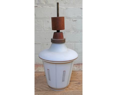 A 1950s retro ceiling light fitting. 