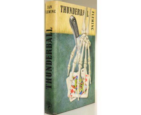 Fleming (Ian) Thunderball, 1961, Cape, first edition, dark brown cloth with skeletal hand, dust wrapper (priced 15s.) 